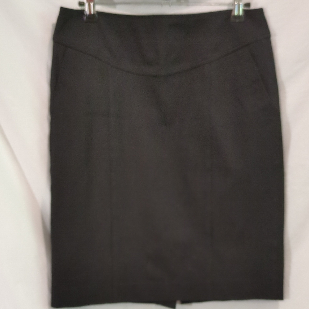 Banana Republic | Black Straight Skirt Office Coordinate Stretch Woven  | 4